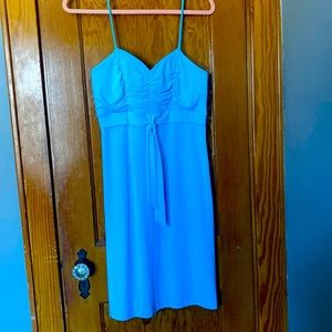 Blue spaghetti strap dress